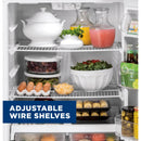 GE 30-inch, 19.2 cu.ft. Freestanding Top Freezer Refrigerator with LED Lighting GTS19KGNRWWGTS19KGNRWW