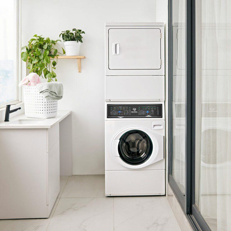 Speed Queen Stacked Washer/Dryer Electric Laundry Center ATEE9ASP178TW01 (SF7007WE)