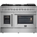 Forno Galiano 48" Freestanding French Door Dual Fuel Range FFSGS6356-48 (FFSGS635648)