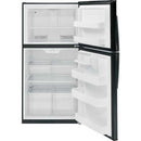 GE 33-inch, 21.2 cu. ft. Top Freezer Refrigerator GTE21GTHBB