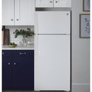 GE 33-inch, 21.9 cu.ft. Freestanding Top Freezer Refrigerator with Upfront Fresh Food Temperature Controls GTS22KGNRWW (GTS22KGNRWW)