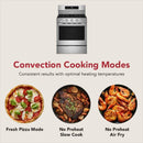 KitchenAid 30-inch 5.0 Cu. Ft. Smart Freestanding Gas Range with Convection Cooking Modes (PrintShield Stainless Steel)KFGS530SPS