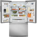 Electrolux 36-inch, 22.2 cu. ft. Counter-Depth French 3-Door Refrigerator with IQ-Touch™ Controls EI23BC82SS