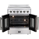 Forno Galiano 30" Freestanding French Door Electric Range FFSEL6917-30