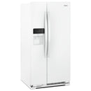 Whirlpool 36-inch, 25 cu. ft. Side-By-Side Refrigerator (White)WRS315SDHW