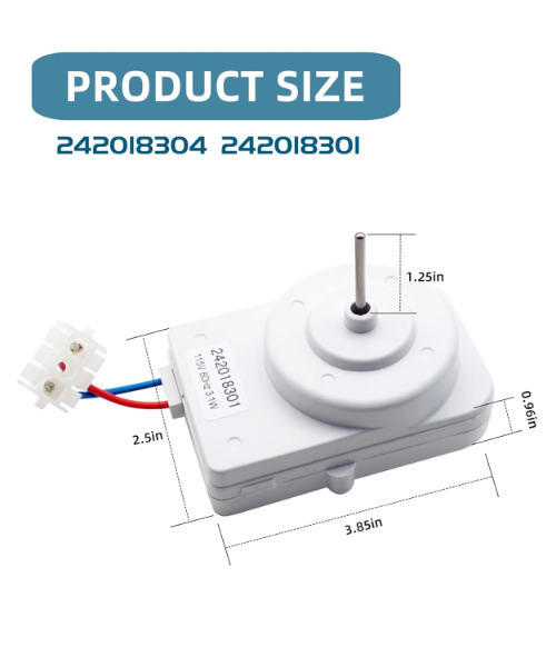 Refrigerator Condenser Fan Motor (242018301)