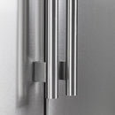 Forno 33-inch, 15.6 cu.ft. Freestanding Side-by-Side Refrigerator with LED Display on Door FFRBI1805-33SBFFRBI180533SB