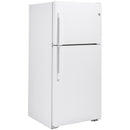GE 30-inch, 19.2 cu. ft. Top Freezer Refrigerator with edge-to-edge glass shelves GTE19JTNRWW