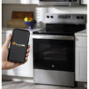GE 30-inch Freestanding Electric Range with SmartHQ™ GRF400PV (Stainless Steel) (GRF400PVSS)