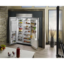 KitchenAid 48-inch, 29.5 cu.ft. Built-in Side-by-Side Refrigerator with Water and Ice Dispensing System KBSD608ESS