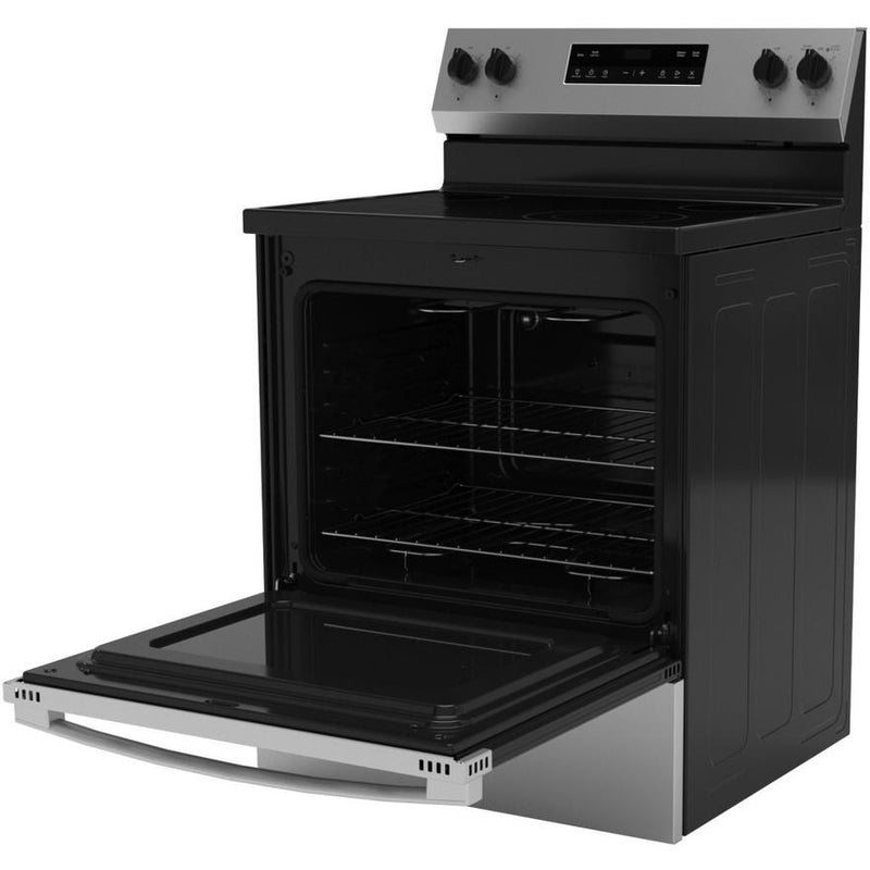 GE 30-inch Freestanding Electric Range with Steam Clean GRF400SVSS