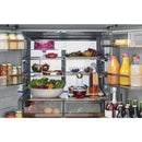 Caf? 36-inch, 27.4 cu. ft. French 4-Door Refrigerator (Platinum Glass) (CQE28DM5NS5)CQE28DM5NS5
