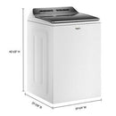 Whirlpool 5.2 cu.ft. Top Loading Washer with Load & Go™ Dispenser WTW8127LWWTW8127LW