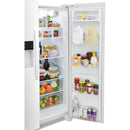 Frigidaire 36-inch, 25.6 cu.ft. Freestanding Side-by-Side Refrigerator with Ice and Water Dispensing System FRSS2623AW