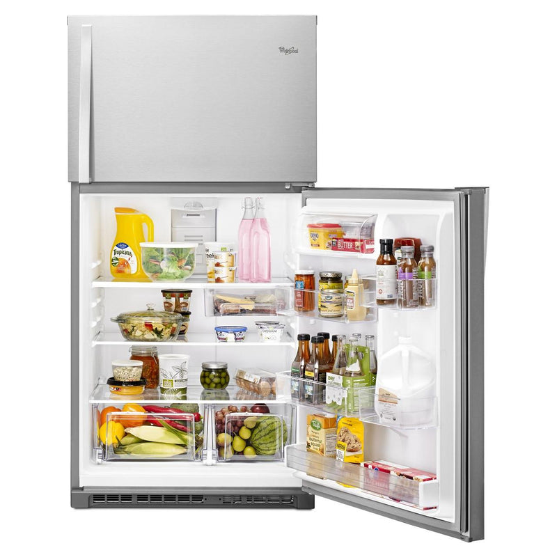 (WRT511SZDM) Whirlpool 33-inch, 21.3 cu. ft. Top Freezer Refrigerator with Flex-Slide? WRT511SZDM