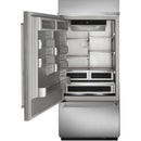 KitchenAid 36-inch, 20.9 cu.ft. Built-in Bottom Freezer Refrigerator with Internal Ice Maker KBBL306ESS