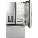 GE Profile 36-inch, 22.1 cu.ft. Counter-Depth French 3-Door Refrigerator with External Water and Ice Dispensing System PYD22KYNFSPYD22KYNFS