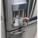 GE Profile 36-inch, 27.8 cu.ft. Freestanding French 3-Door Refrigerator with Keurig® K-Cup® Brewing System PFE28PSKSSPFE28PSKSS