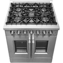 Forno 30-inch Freestanding Dual Fuel Range with French Door FFSGS6356-30FFSGS635630