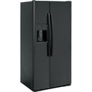 GE 33-inch 23 cu.ft. Freestanding Side-by-Side Refrigerator with LED Lighting GSE23GGPBBGSE23GGPBB
