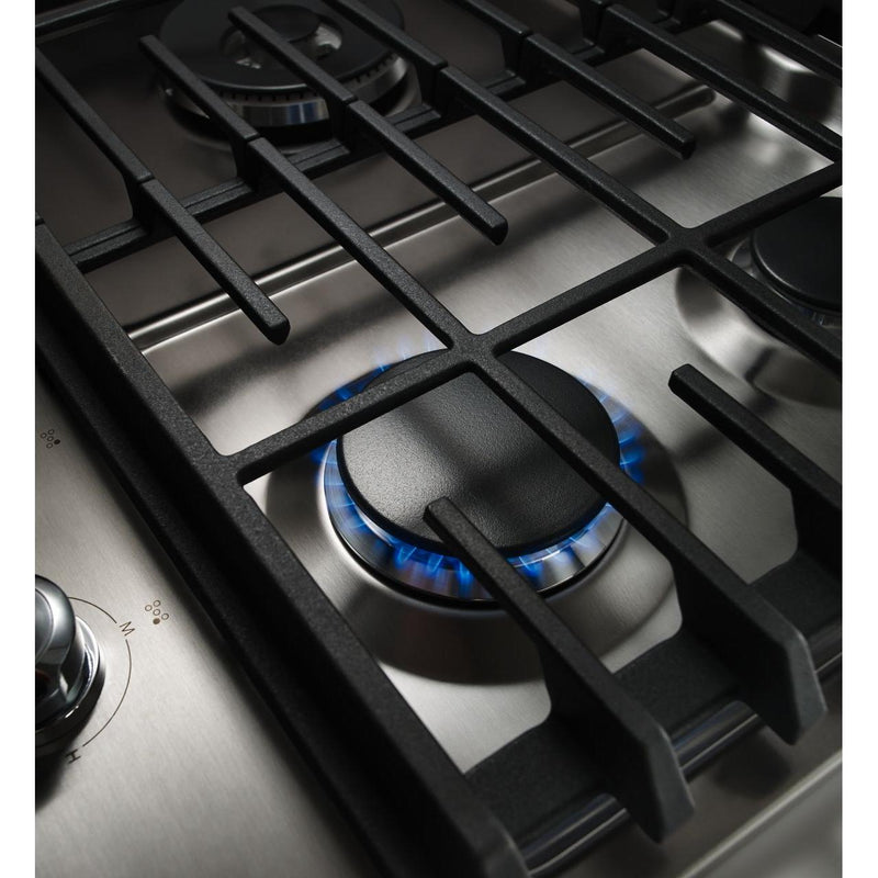 KitchenAid 30-inch Built-In Gas Cooktop with Even-Heat™ Burner KCGS550ESS