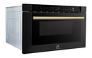 FORNO Espresso Capoliveri 24" 1.2 cu. ft. Built-In Microwave Drawer in Black with Antique Brass Handles, FMWDR3000-24BLK 4.8 32 review (FMWDR3000-24BLK)