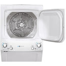 GE Stacked Washer/Dryer Electric Laundry Center with Stainless Steel Basket GUD27EEPVDGGUD27EEPVDG