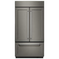 KitchenAid 43-inch, 24.2 cu.ft. Built-in French 3-Door Refrigerator with Platinum Interior Design KBFN502EPA