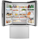 GE 36-inch, 23.1 cu.ft. Counter-Depth French 3-Door Refrigerator with Interior Ice Maker GWE23GYNFSGWE23GYNFS