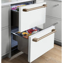 Caf? 24-inch 5.7 cu. ft. Dual-Drawer Refrigerator CDE06RP4NW2CDE06RP4NW2