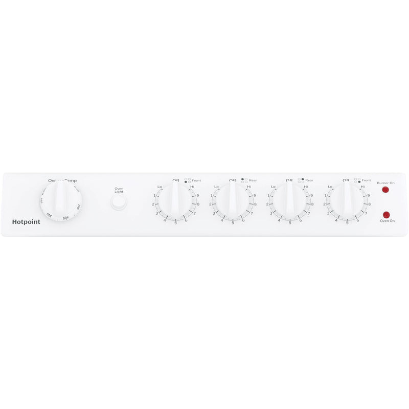 Hotpoint 24-inch Freestanding Electric Range RAS240DMWW