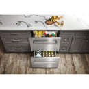 Thor Kitchen 24-inch, 5.3 cu.ft. Under-Counter Refrigerator Drawer with Digital Display TRF2401U