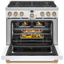 Caf? 36-inch Freestanding Gas Range with WI-FI Connect CGY366P4TW2CGY366P4TW2