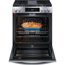 Frigidaire Gallery 30-inch Gas Range with Convection Technology (Stainless Steel)GCFG3060BF