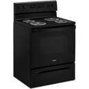 Whirlpool 30-inch Freestanding Electric Range with Keep Warm Setting (Black)WFC150M0JB