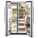 GE 36-inch, 25.1 cu.ft. Freestanding Side-by-Side Refrigerator with Water and Ice Dispensing System GSS25IYNFSGSS25IYNFS