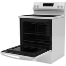 GE 30-inch Freestanding Electric Range with Steam Clean GRF400SVWW