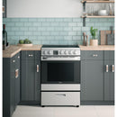 Haier 24-inch Freestanding Electric Range with Convection Technology QAS740RMSS