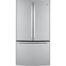GE 36-inch, 23.1 cu.ft. Counter-Depth French 3-Door Refrigerator with Interior Ice Maker GWE23GYNFS