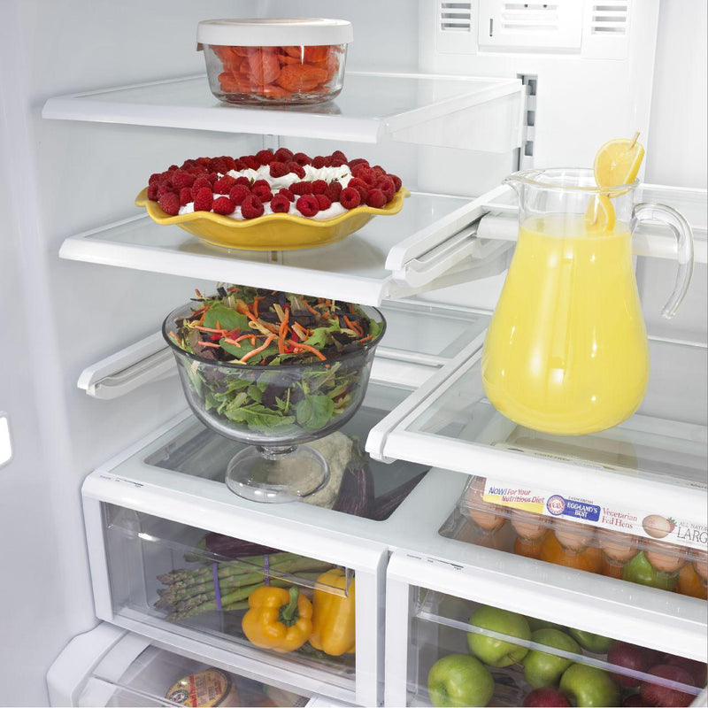 Maytag 36-inch, 25 cu. ft. French 3-Door Refrigerator with Ice and Water MFI2570FEZ (MFI2570FEZ)
