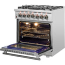 Forno Massimo 30" Freestanding Dual Fuel Range FFSGS6125-30FFSGS612530