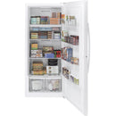 GE 21.3 cu. ft. Upright Freezer with LED lighting FUF21DLRWWFUF21DLRWW