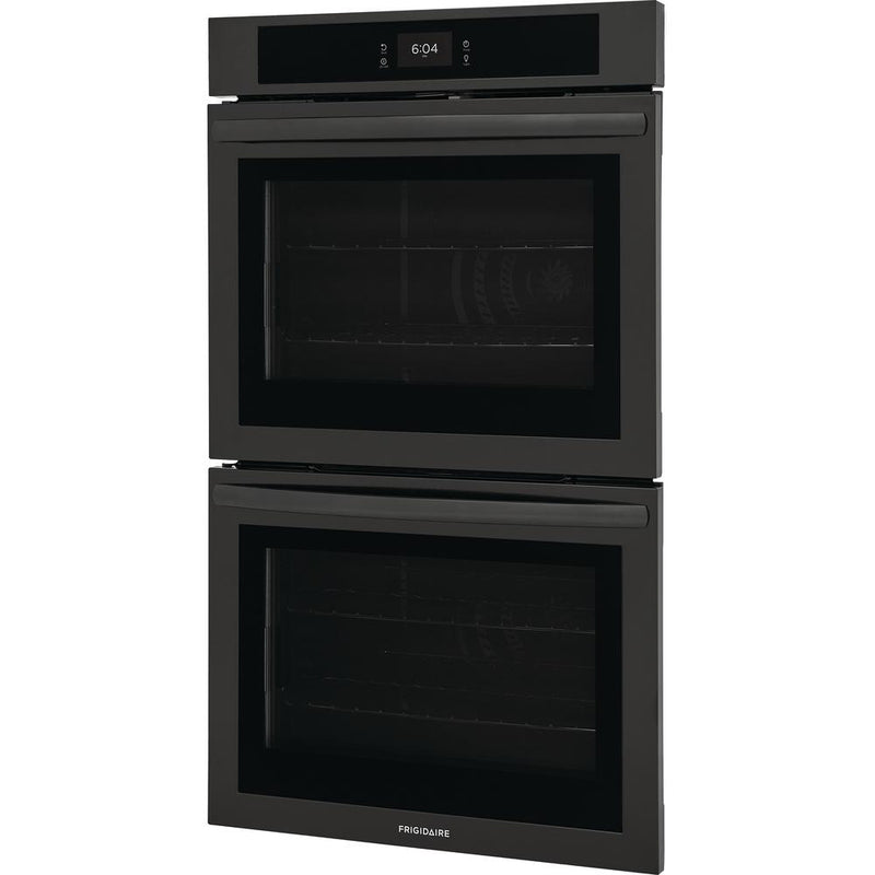 Frigidaire 30-inch Double Electric Wall Oven with Fan Convection FCWD3027AB