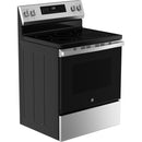 GE 30-inch Freestanding Electric Range with Convection Technology GRF600AVSS