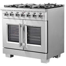 Forno Capriasca 36" Freestanding French Door Gas Range FFSGS6460-36 (FFSGS646036)