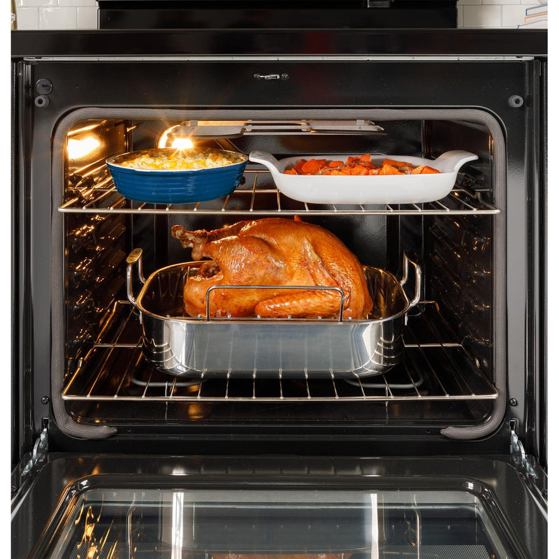 (GRF400SVBB) GE 30-inch Freestanding Electric Range with Steam Clean GRF400SVBB