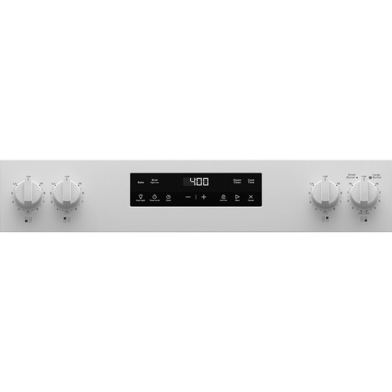 (GRF400SVWW) GE 30-inch Freestanding Electric Range with Steam Clean GRF400SVWW