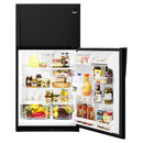 Whirlpool 33-inch, 20.5 cu.ft. Freestanding Top Freezer Refrigerator with Flexi-Side™ Bin WRT311FZDB (Black)WRT311FZDB