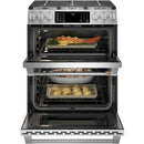 Caf? 30-inch Slide-in Gas Double Oven Range with Convection Technology CGS750P2MS1CGS750P2MS1