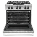 KitchenAid 36-inch Freestanding Dual-Fuel Range with Even-Heat™ KDRS467VSS